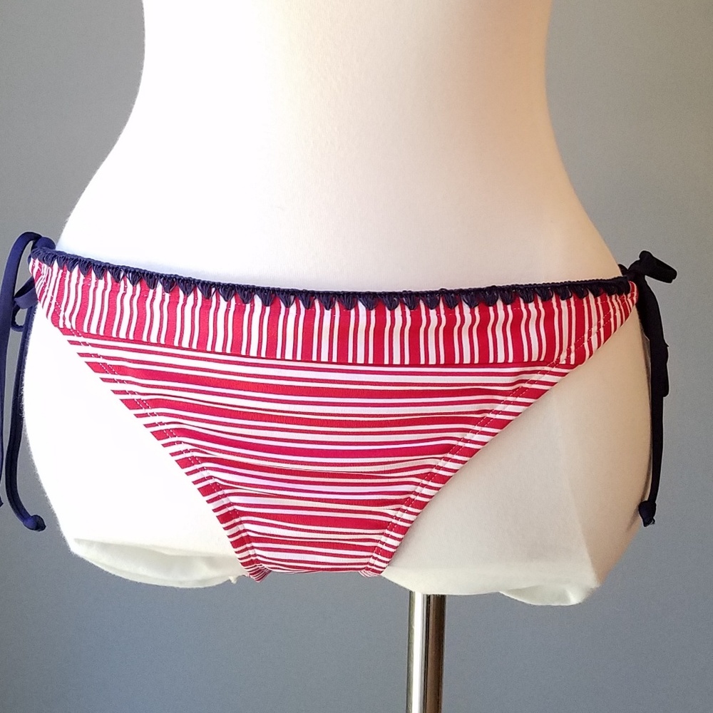Mossimo Red White & Blue  Striped String  Bikini